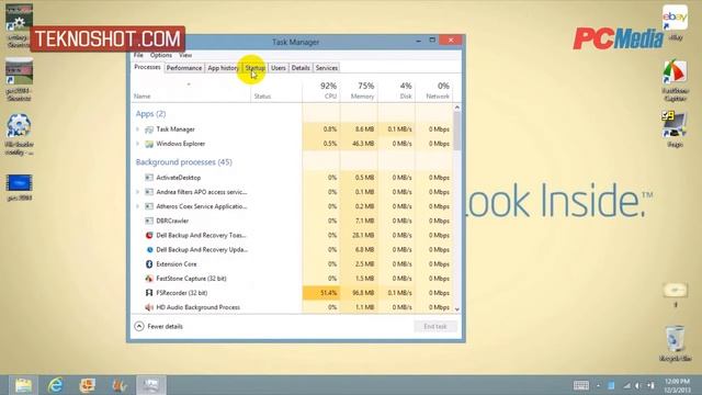 Aktifkan File Secara Otomatis Saat StartUp Melalui Task Manager di Windows 8 смотреть онлайн