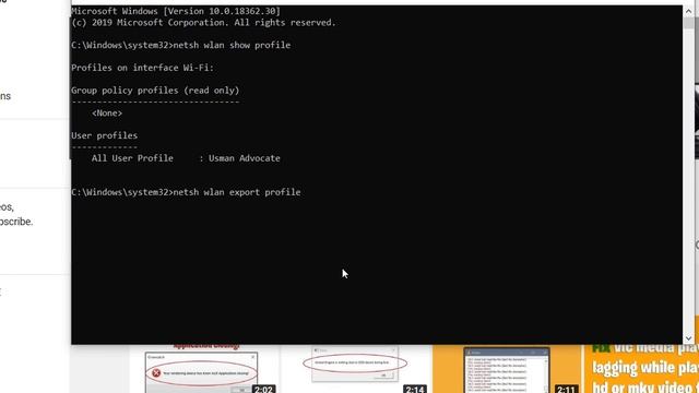 CMD : Find all Wi Fi passwords with only 1 command in Windows 10/8/7 смотреть онлайн