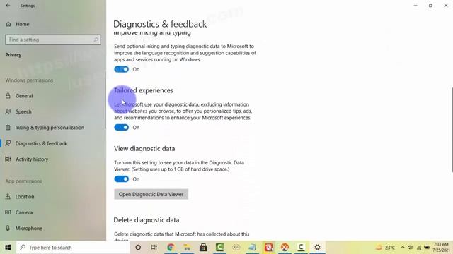 Windows 10 Home : How to turn on or off Tailored experiences diagnostics data смотреть онлайн