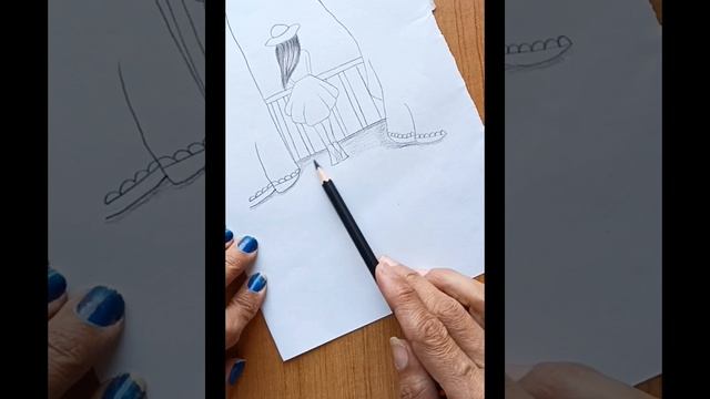 How to draw a girl standing in window step by step tutorial for beginners #Art SM 26 #youtube смотреть онлайн