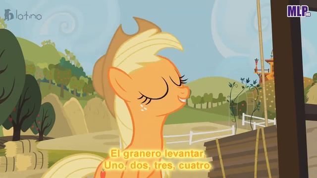 AppleJack + Familia Apple | El Granero Levantar [♫] [Español Latino] (Letra + HD) смотреть онлайн