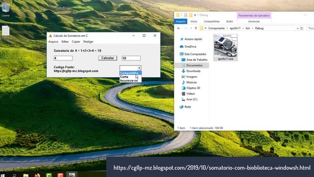 Somatório com a bioblioteca windows.h смотреть онлайн