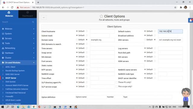 Webmin Setting 2 DHCP Server смотреть онлайн