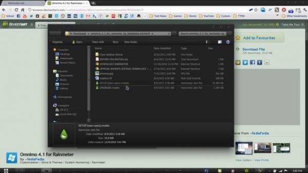 Windows 7 - How to Install Rainmeter and Apply Themes/Skins