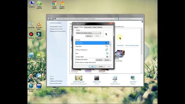19 Mouse Setting In Window 7,Chang mouse Cursor смотреть онлайн