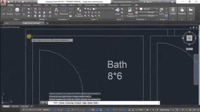 how the trim and erase command work in autocad. Trim & Erase command tutorial #08 смотреть онлайн