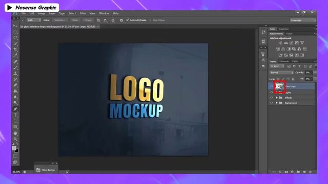 Tutorial Cara Membuat Mockup Logo 3D Glass Window di Photoshop 2021 - Free Download PSD смотреть онлайн