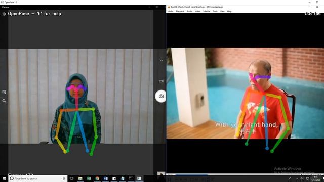 EPLAS trial : Recording video using 1 windows open pose смотреть онлайн