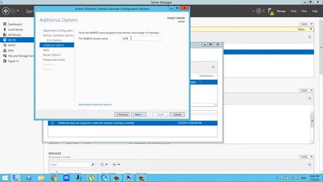 Active Directory Domain Services Configuration windows 2012 r2 смотреть онлайн