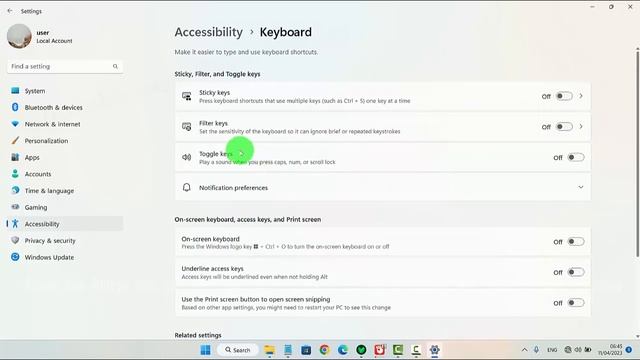 Windows 11 Home : How to turn on or off ignore quick keystrokes Keyboard for Filter Keys смотреть онлайн