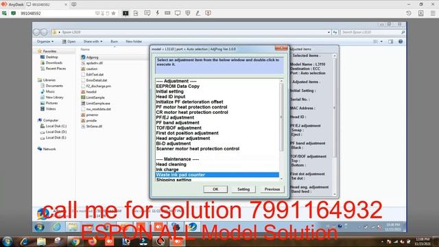 Epson L3100 Red light blinking solution | service required solution | L3100 reset kaise kare смотреть онлайн