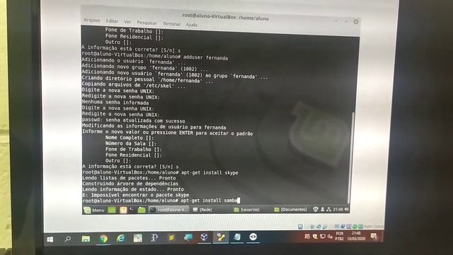 Compartilhamento Linux/windows , Samba , 4 смотреть онлайн