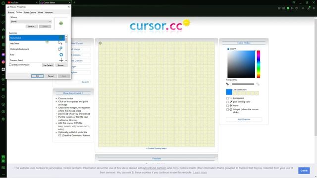 How to Make a Custom Cursor on/for your PC (Windows 10) смотреть онлайн