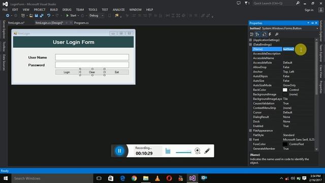 How to use LABLE/Button/Textbox in C# смотреть онлайн
