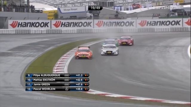 Robert Wickens overtakes 2 cars in 1 corner, 2013 DTM Nürburgring смотреть онлайн