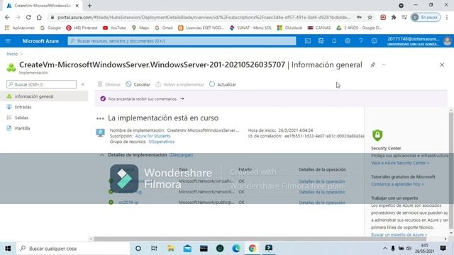 Sistema Operativo Window Server 2019 x Azure смотреть онлайн