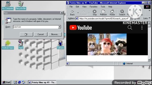 Feisty Films What does the fox say scene has BSoD (Windows 98 simulator) смотреть онлайн