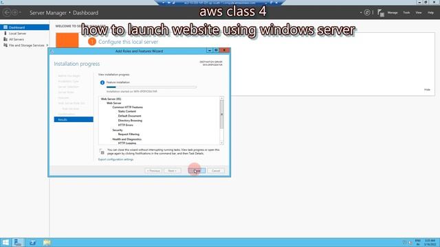 aws website launch using windows server class4 смотреть онлайн