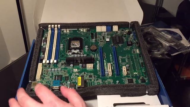 ASrock Rack E3C224-V+ Motherboard unboxing смотреть онлайн
