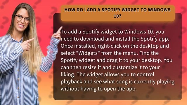 How do I add a Spotify widget to Windows 10? смотреть онлайн