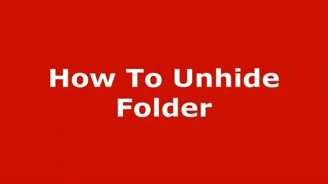 How To Make Hidden Folder For Windows 10 - Windows 10 Hidden Folder смотреть онлайн