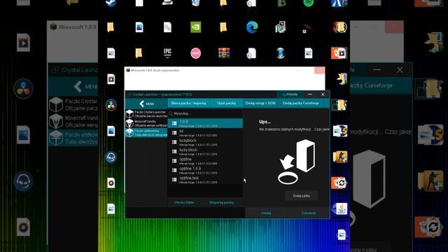 JAK WGRAĆ OPTIFINE DO CRYSTAL LAUNCHER | +100FPS