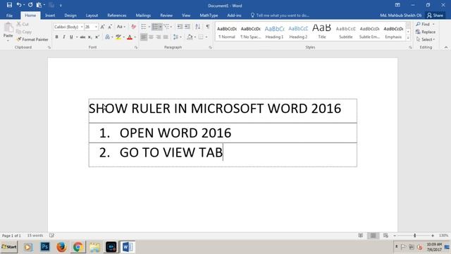 Show Ruler Microsoft Office Word 2016 смотреть онлайн