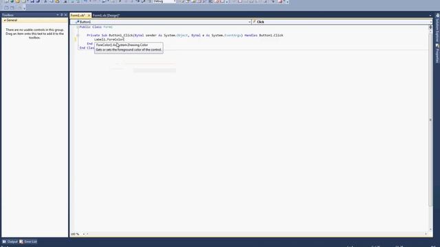 Label colour Change with button in visual studio 2010 смотреть онлайн