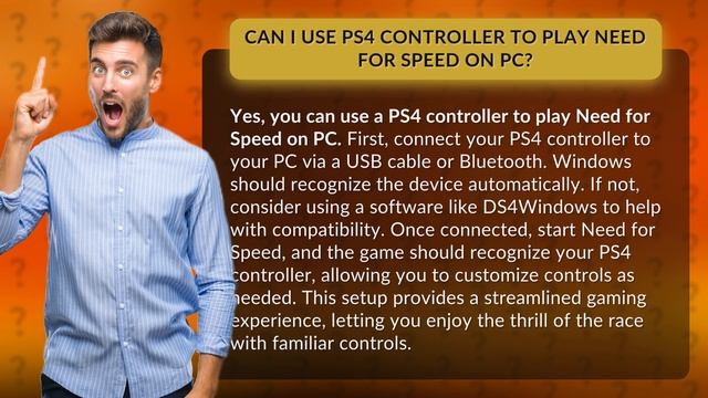 Can I use PS4 controller to play Need for Speed on PC? смотреть онлайн
