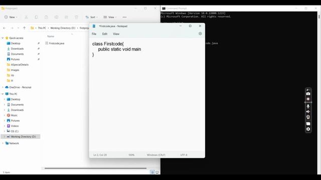 First java program using command prompt..easy to code смотреть онлайн