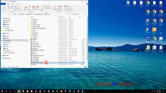VIDEO #29 (Windows 10) - Creating and moving shortcuts in File Explorer to the desktop in Windows 1 смотреть онлайн