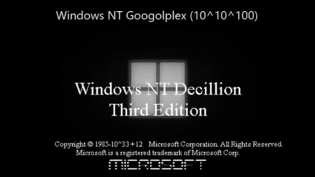 Windows NT Decillion TE Startup Sound - Windows Googolplex (10^10^100) смотреть онлайн