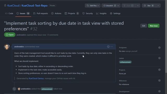 How does KueCloud Genius improve your GitHub project management experience? смотреть онлайн