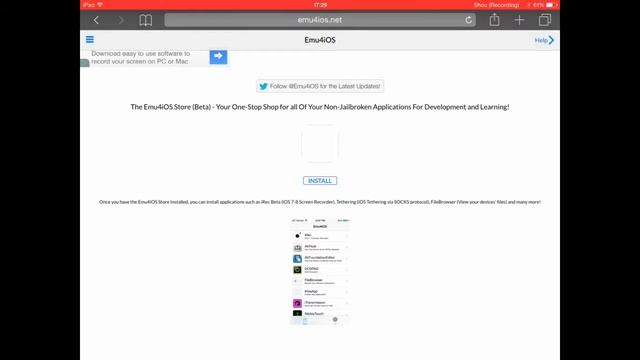 HOW TO RECORD SCREEN ON IOS 8.1 (no jailbreak) смотреть онлайн
