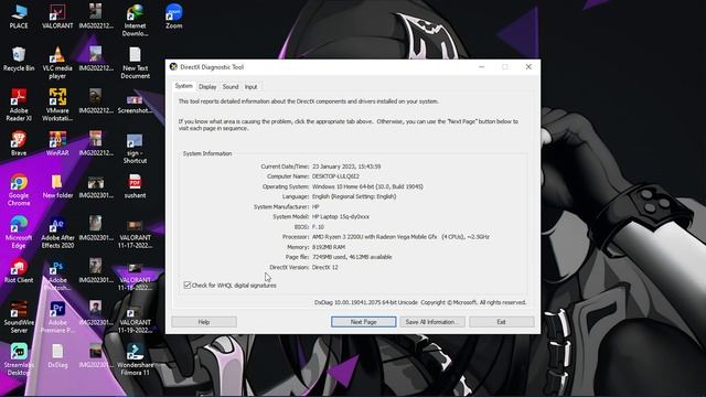 dxdiag.exe tool || system configuration || Directx #microsoft #api #games #cysec смотреть онлайн
