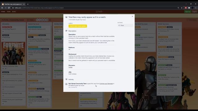 Fortnite | Community Issues For All Platforms.. 12.15.2020 Update from Trello FN Issues.. смотреть онлайн
