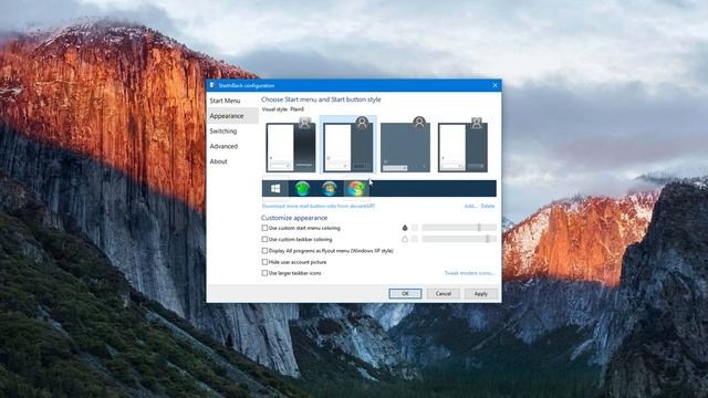 change your windows 10 start into windows 7 start with transparency смотреть онлайн