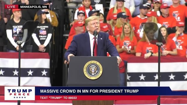 Speech: Donald Trump Holds a Political Rally in Minneapolis, Minnesota - October 10, 2019 смотреть онлайн