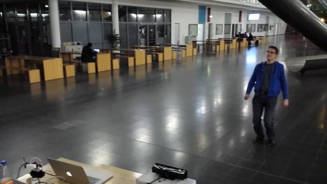 Microsoft Kinect v2 controls Parrot AR.Drone 2.0 [human-joystick control] смотреть онлайн