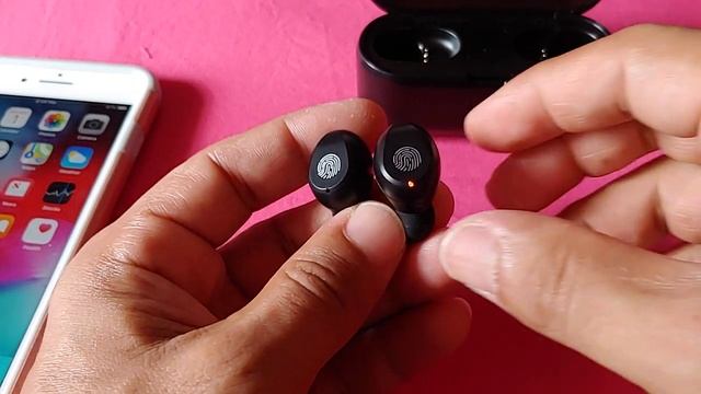 F9 TWS Bluetooth pairing guide with iphone 7 plus смотреть онлайн