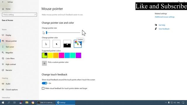How to Change Mouse Pointer Color & Size in Windows 10 смотреть онлайн
