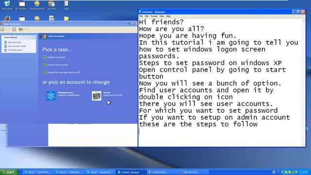 How to set windows logon password in windows xp смотреть онлайн