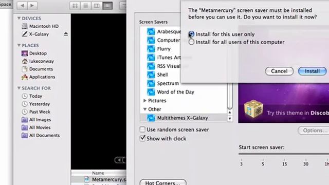 System Preferences mini Series: How to Install screen saver! смотреть онлайн