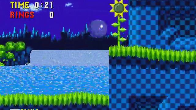 Sonic 1 Green Hill Top Zone Act 2 New Level (W.I.P 2) смотреть онлайн