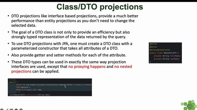 Part 16 Spring Data Class/DTO Projections Part 2 смотреть онлайн