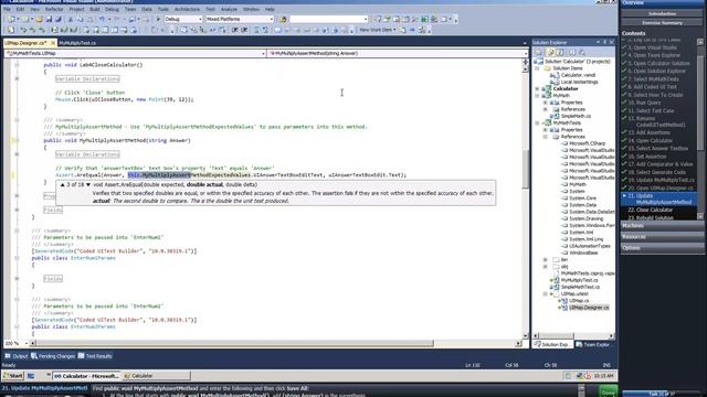 TFS Team Foundation Server 2010 Quality Assurance Lab 6 - Coded UI Tests смотреть онлайн