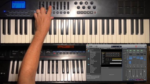 Meu SETUP no MAINSTAGE (2 teclados) #mainstage #setup смотреть онлайн