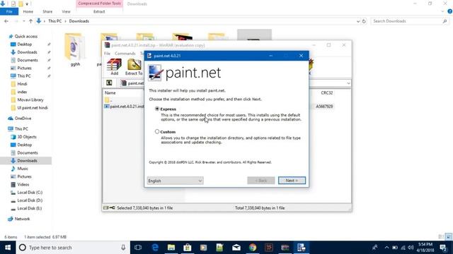 Paint.net Beginner Files #1 : Installing paint.net on Windows смотреть онлайн