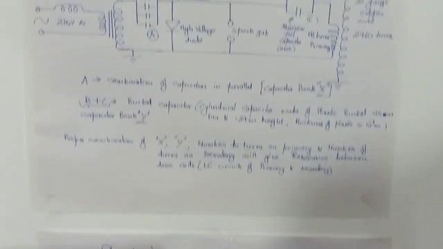Spark gap Tesla coil with microwave transformer with home made capacitors. смотреть онлайн