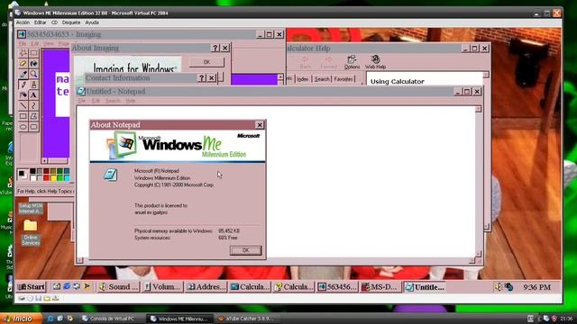 Windows ME Millenium Edition Master Chef Celebrity Virtual PC 2004 2007 смотреть онлайн
